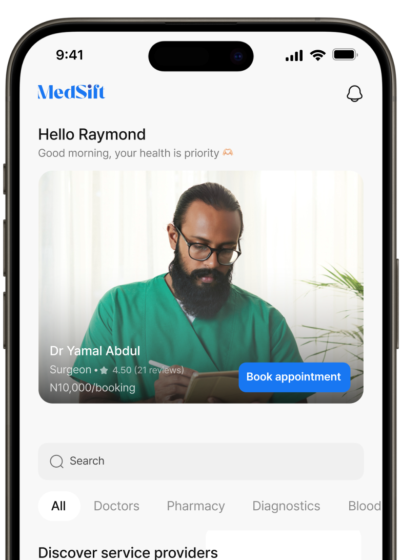 Patient mobile view